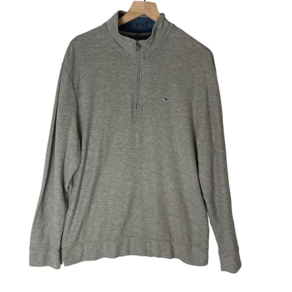 Vineyard Vines gray half zip pullover size large